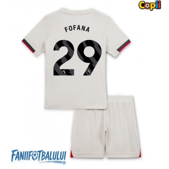 Chelsea Wesley Fofana #29 Echipament de Fotbal Replică 2025-26 Copii Deplasare (+ Șorturi)
